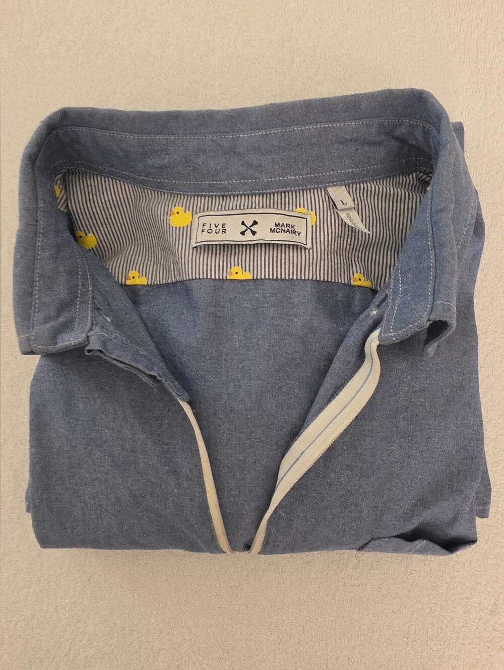 Five Four Light Blue Zip-Front Shirt Jacket - Picture 7 of 7